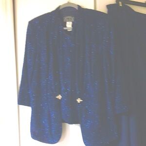 Alex size 1x 2 pc cocktail jacket with tank and 2 chiffon skirts